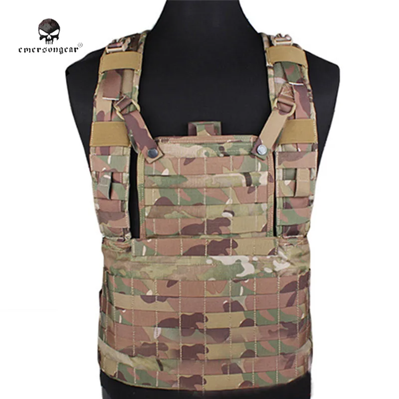 

Emerson Military Tactical Vest Field Battle Front Panel Molle Hunting Vest Airsoft Assault Combat Gear Camouflage Waistcoat