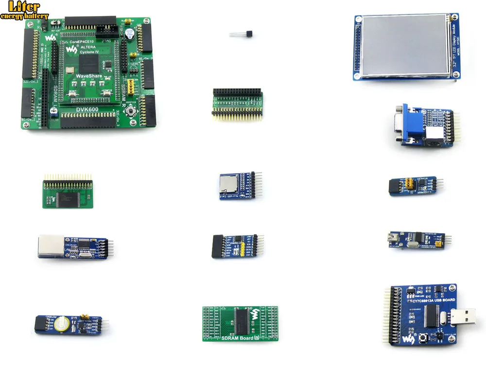 Altera Cyclone Board EP4CE10 EP4CE10F17C8N ALTERA IV FPGA Development + 12 комплектов аксессуаров = OpenEP4CE10 C