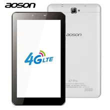 New Aoson S7 PRO 7 Inch 4G LTE-FDD Phablet HD IPS Screen Android 6.0 Phone Call Tablet PC Quad Core Dual Camera Wifi GPS MiroUSB