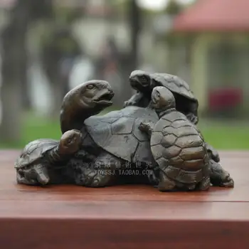 

stickers cutting dies Copper art decoration crafts copper turtle longevity family Home miniature animals figurines sculpture