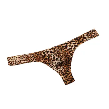 

G-Strings Male Leopard Print Low-Rise Man Comfortable Underwear 2019 New