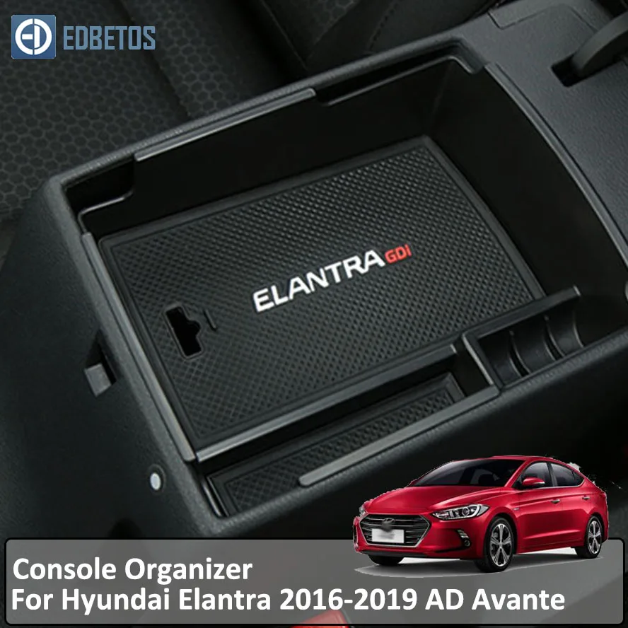 

Armrest Box Storage for Hyundai Elantra 2016 2017 2018 2019 AD Avante Stowing Tidying Super Elantra Car Organizer Accessories