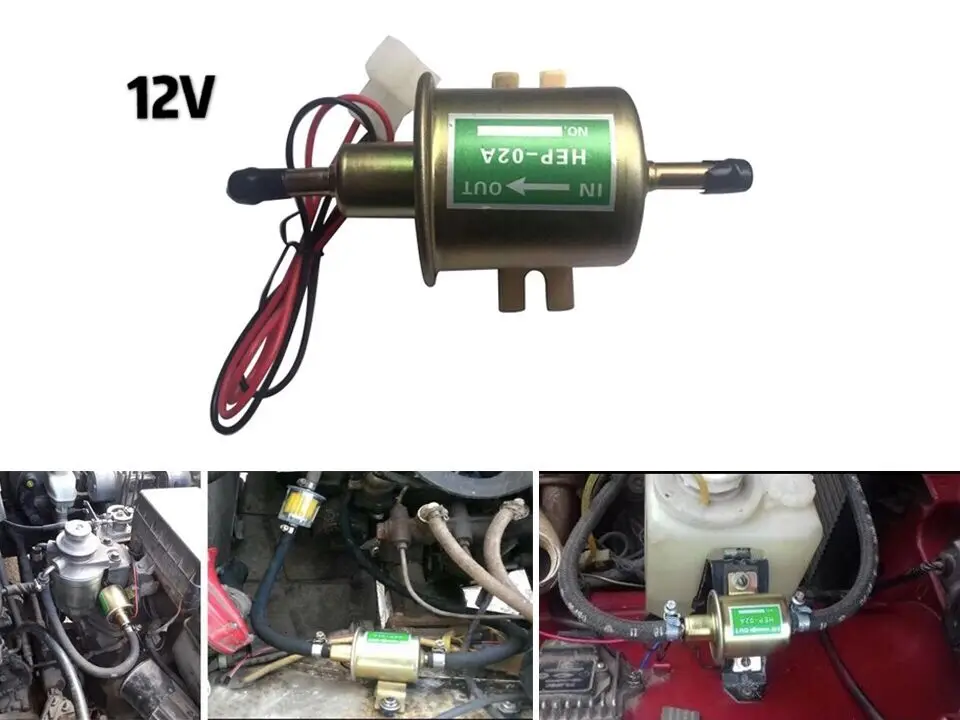 Высокое качество 12 В HEP-02A Электрический топливный насос низкого давления болт фиксирующий провод Дизель Бензин для автомобиля карбюратор мотоцикл