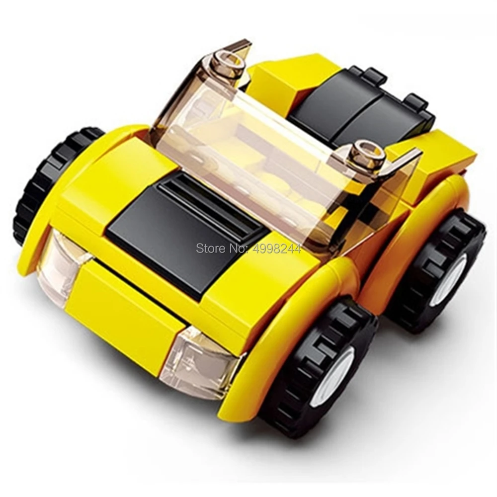 Sluban 196 шт 4в1 technic гоночный автомобиль грузовик sportscar внедорожник строительные