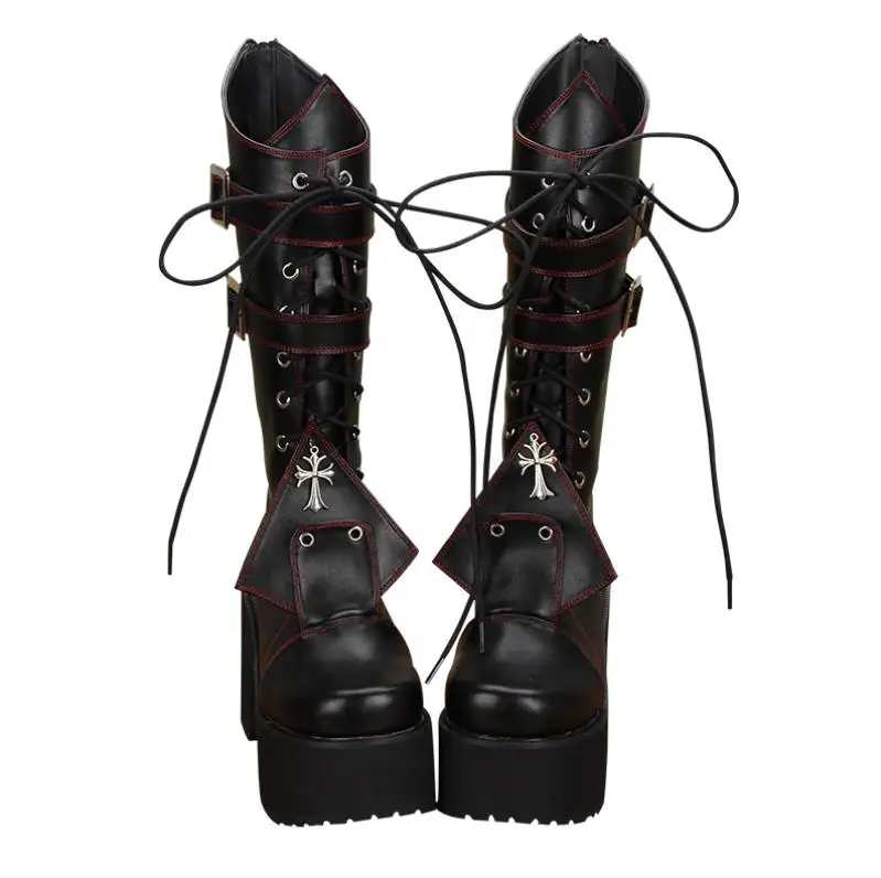 

Autumn and winter fashion, new handcrafted high-barrel, thick-bottomed cake, Martin boots