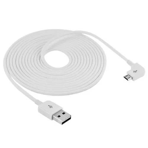 Micro cabo usb para samsung galaxy e5 s3/4/5 nota tab4, 1m/3m/5m, ângulo de 90 graus, 2m