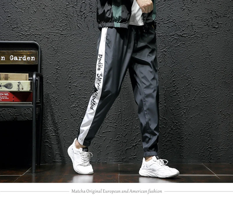 Harem Cargo Pants Men Streetwear Hip Hop Japan Style Trousers Male Khaki Loose Straight Pants  (48)