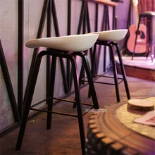 Комплект из 2 предметов, в минималистском стиле современной плотной древесины барный стул с abs барный стул Северной ветра модные креативные популярная мебель табурет 65 мм/75 см