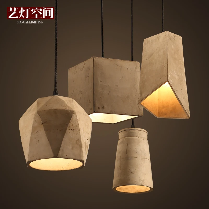 

lamp space designer personalized art lamps retro nostalgic restaurant aisle simple cement