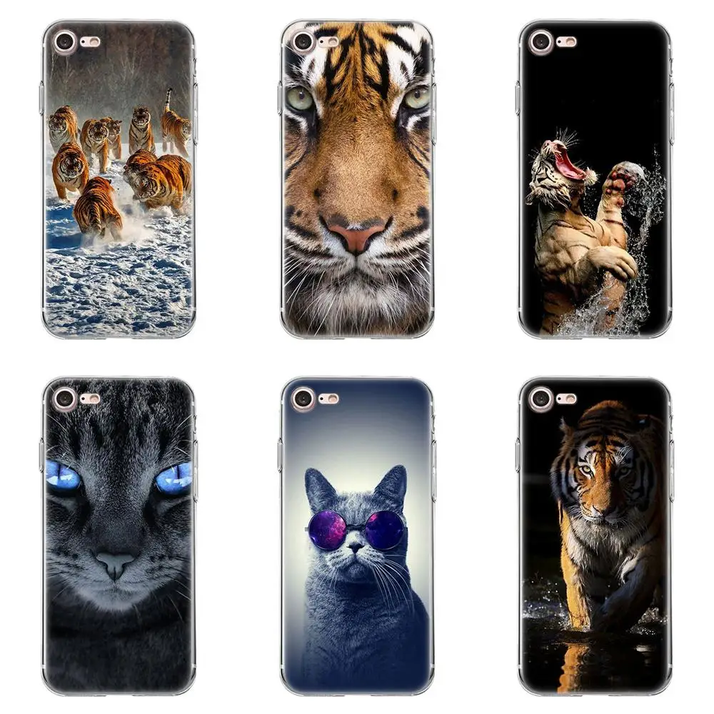 

For Galaxy Alpha Core Note 2 3 4 S2 A10 A20 A20E A30 A40 A50 A60 A70 M10 M20 M30 Soft TPU Hotsales Animal tiger and cat