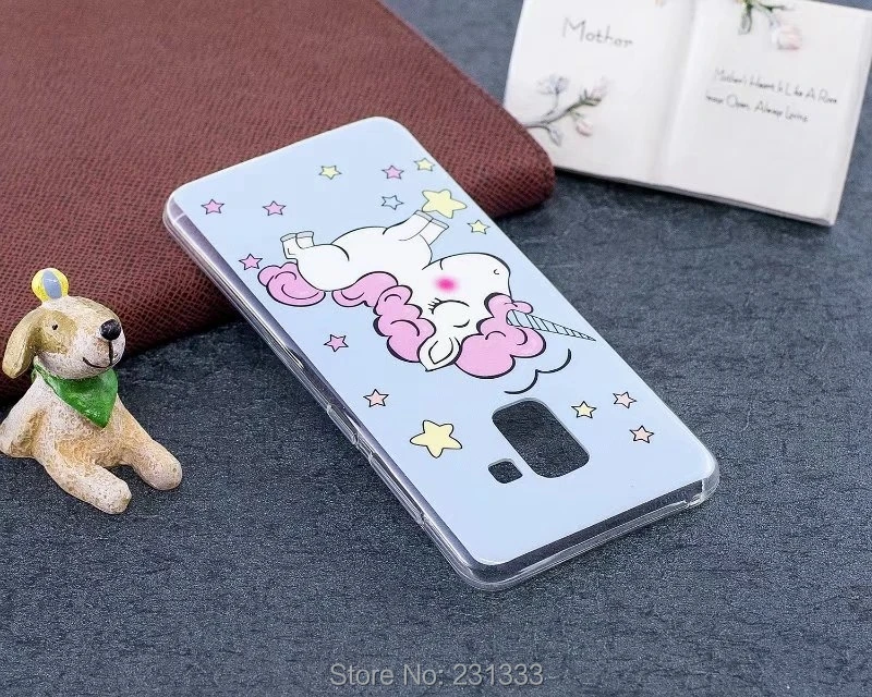 Светящийся мягкий чехол C ku из ТПУ для Samsung Galaxy A5 2018 с цветком мандалой единорогом