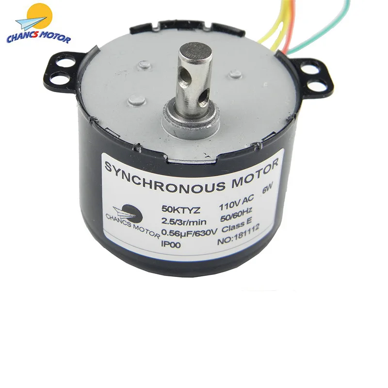 

CHANCS 50KTYZ Synchronous Low Speed Motor AC 110V 1-100RPM Small Gear Motor