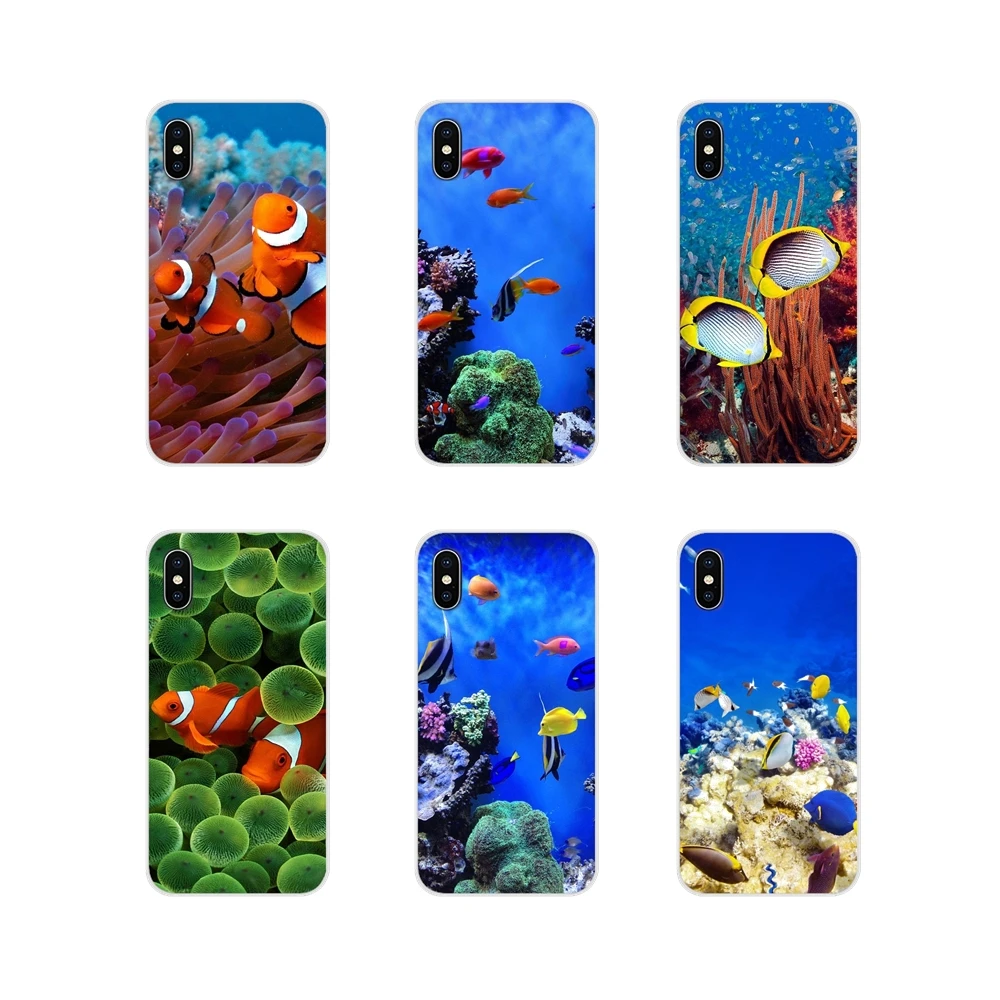 For Xiaomi Redmi 4A S2 Note 3 3S 4 4X 5 Plus 6 7 6A Pro Pocophone F1 Accessories Phone Cases Covers Sea Life &amp Fish Cute | Мобильные