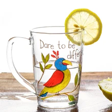 Креативная Высококачественная стеклянная чашка для кофе чай и напитки десертная кружка для молока на завтрак стеклянная кружка для воды Бытовая Посуда для напитков