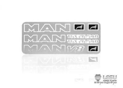LESU MAN V8 gtx26 540 металлический логотип для 1/14 RC тракторов грузовиков автомобилей DIY
