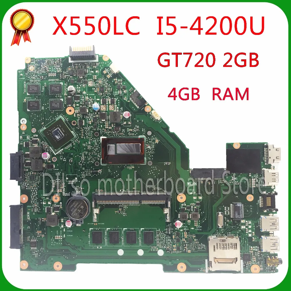 KEFU X550LC X550LD font b motherboard b font For X550LD A550L Y581L W518L X550LN i5 4200u