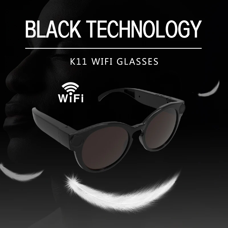 1080P HD 155Degree wide-angle  Smart video glasses