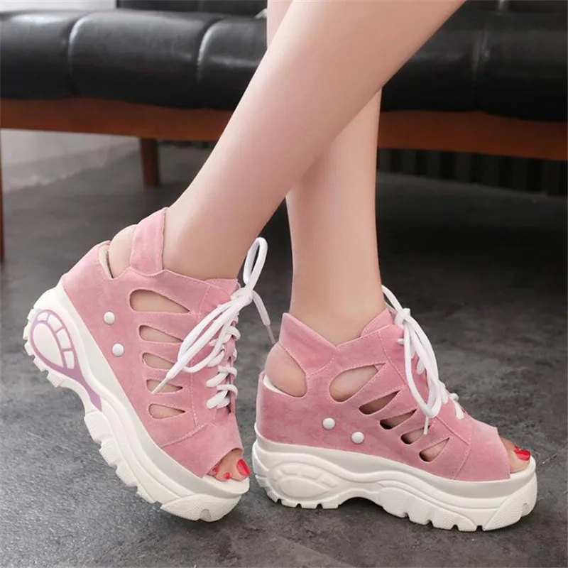 Sandales Talons Compens s Super Hauts Pour Femmes La Mode Fond 