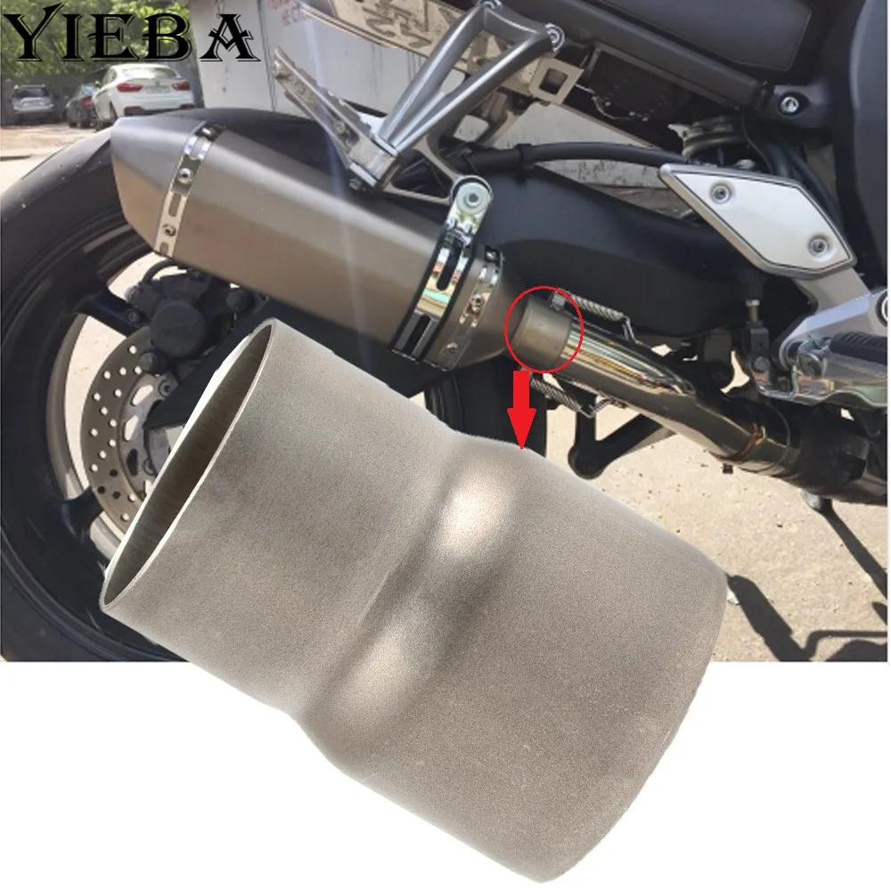 

Universal motorcycle Exhaust Adapter Reducer Connector Pipe Tube for R1 R3 R6 FZ1 FZ6 TMAX CBR CB400 Z750 Z800 GSXR ER6N ER10N