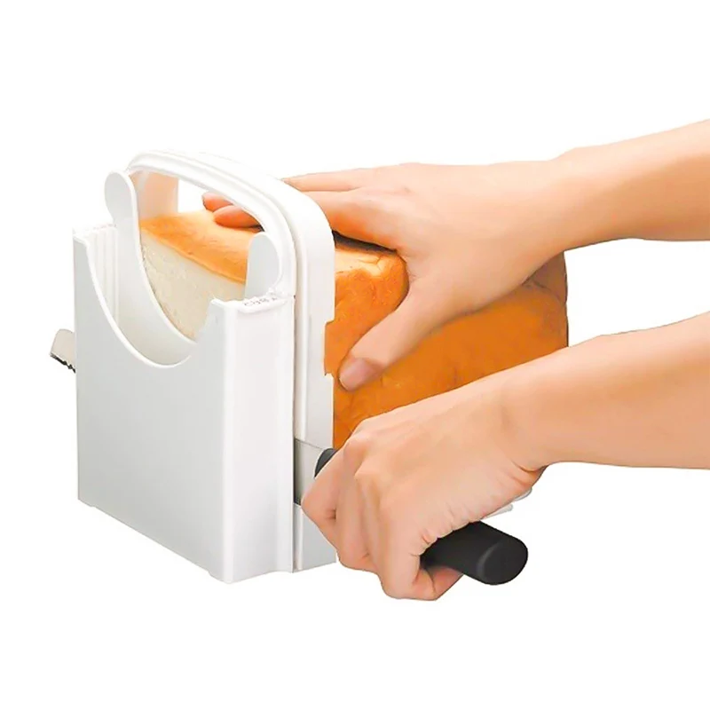 Bakery Tools Cutting Kitchen Tool Bread Slicer Toast Cutter with Cutting Guide Sandwich Maker Slicing Machine Cutter Loaf Toast