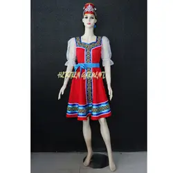 Высокое качество индивидуальные Для женщин русский национальные костюмы, русский Танцы платье с Головные уборы для взрослых или детей