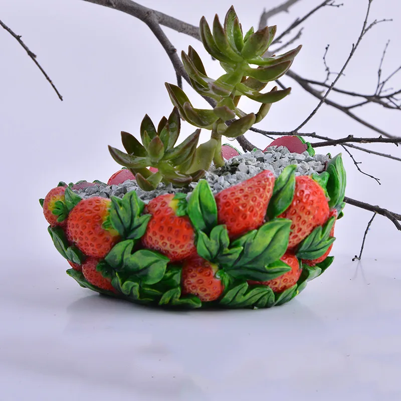 

Strawberry Flower Vase Cesta Ferro Outdoor Pot Ceramic Flower Mini Plastic Flower Pot Plant