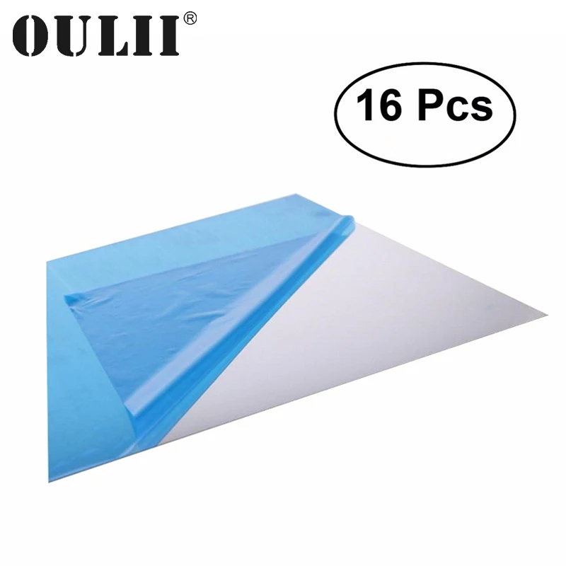 OULII 16 шт. 15x15 см DIY самоклеющиеся зеркальные наклейки на стену квадратная Наклейка