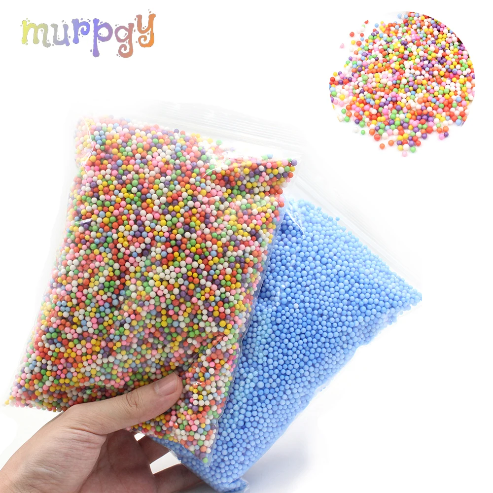 

2019 Foam Beads Slime Supplies Balls Charms Addition Filler for Slime Tiny Snow Accessories Mud Particles Antistress Toys