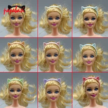 1PCS Doll Accessories mini colourful Cat ear hair band for Barbie dolls as for 1 12