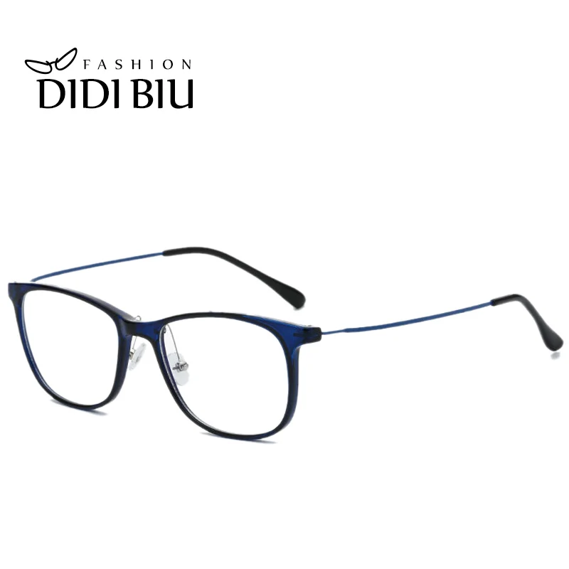 

DIDI Anti Blue Ray Lens TR90 Glasses Men Computer Gaming Eyewear Lady Square Work Eyeglasses Titanium Optical Glasses Frame U812