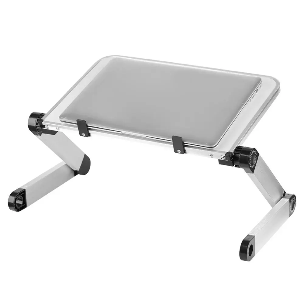 Алюминиевый сплав складной лоток для ноутбука стол планшет стол Подставка Кронштейн подставка лоток для ноутбука ПК складной стол - Цвет: white