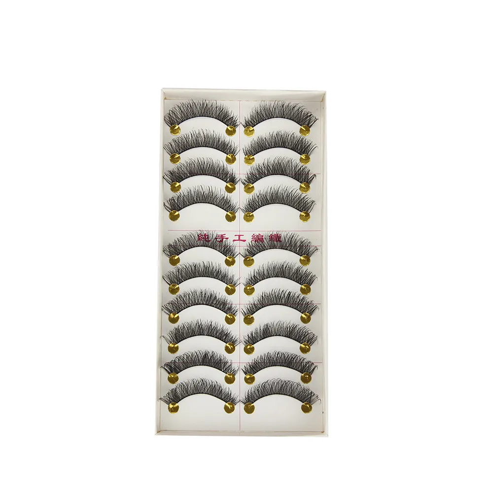 

MSQ 2019 Big sale 10 Pair/Lot Crisscross False Eyelashes Lashes Voluminous Hot Eye Lashes ресниц wholesale L4