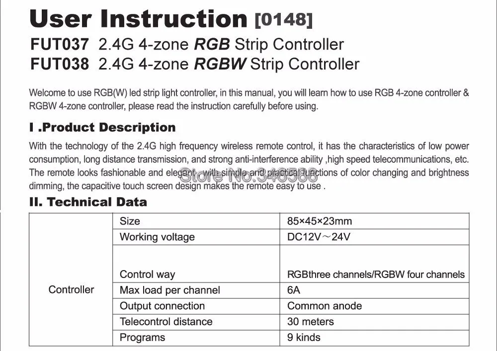 Milight DC12V 24V 10A RGBW Светодиодные ленты Управление; 4-Зона 2,4G Беспроводной для различных световых эффектов с Смартфон APP Wi-Fi/Alexa Google Voice Управление