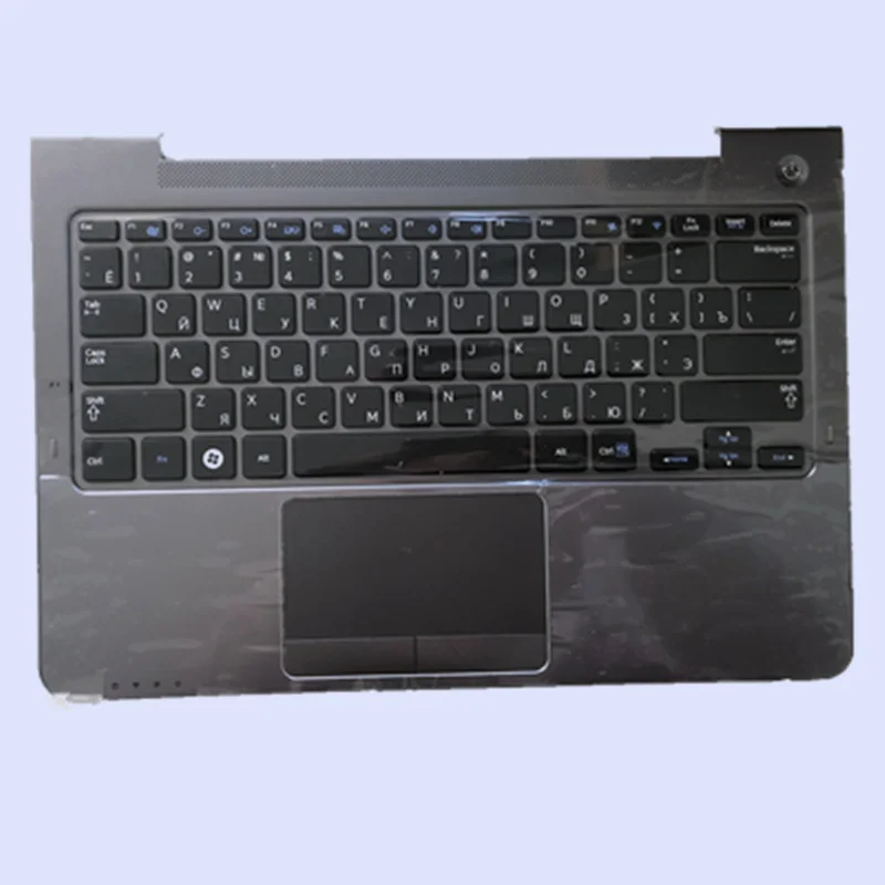 Серый Ноутбук Упор для рук с русской RU/US/FR/BR стандартная клавиатура для SAMSUNG NP530U3B NP530U3C 530U3B 530U3C 530U3C - Цвет: RU Standard