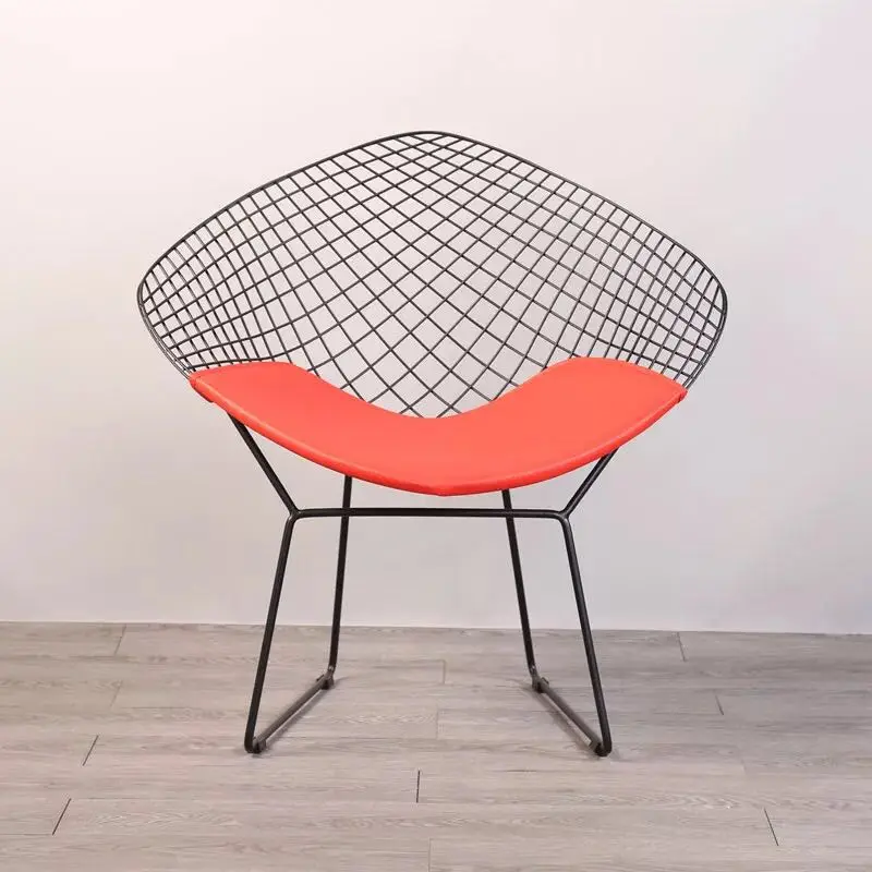 U-BEST открытый Реплика Bertoia алмазная проволока обеденный стул, хромированная фурнитура Алмазная кожа стул Гарри