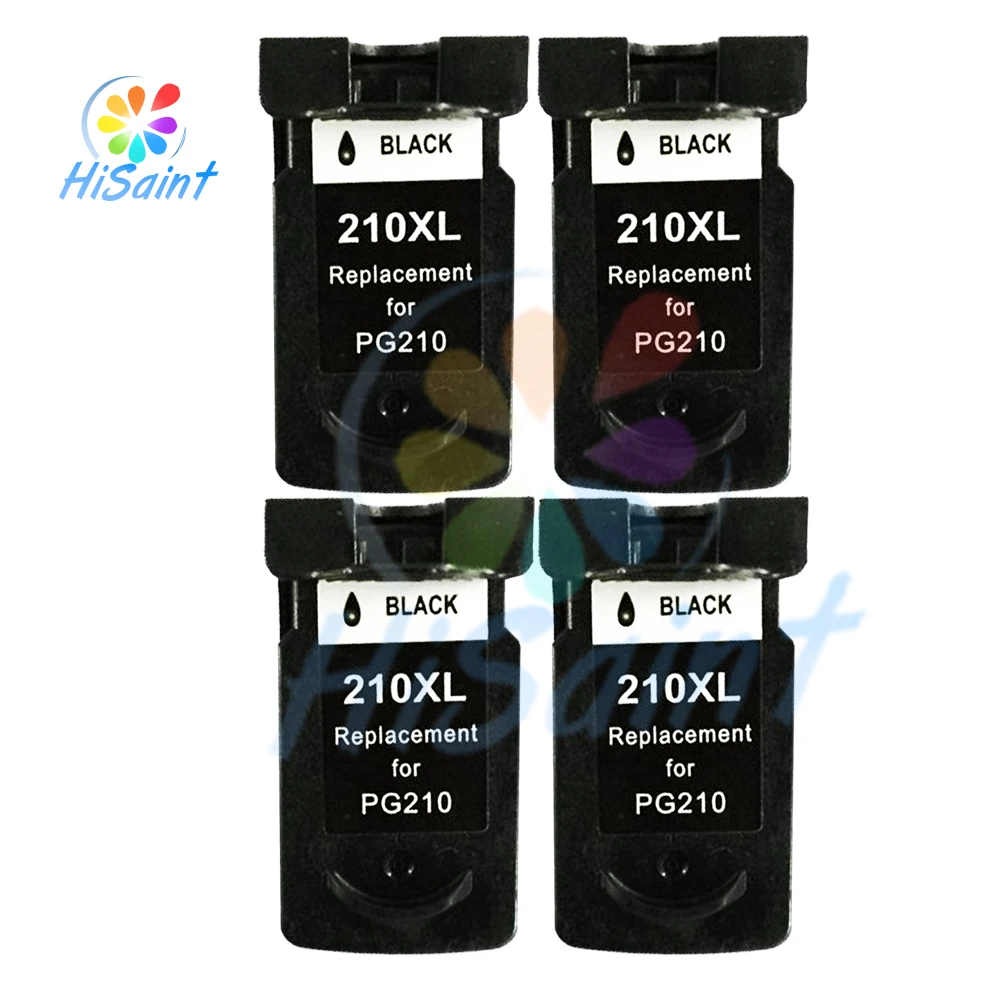 Hot Sale 4PCS Remanufactured Black Ink Cartridge for Canon PG-210XL PG210XL PIXMA iP2702 MP250 MP270 MP280 MP480 MP490 Printer | Компьютеры