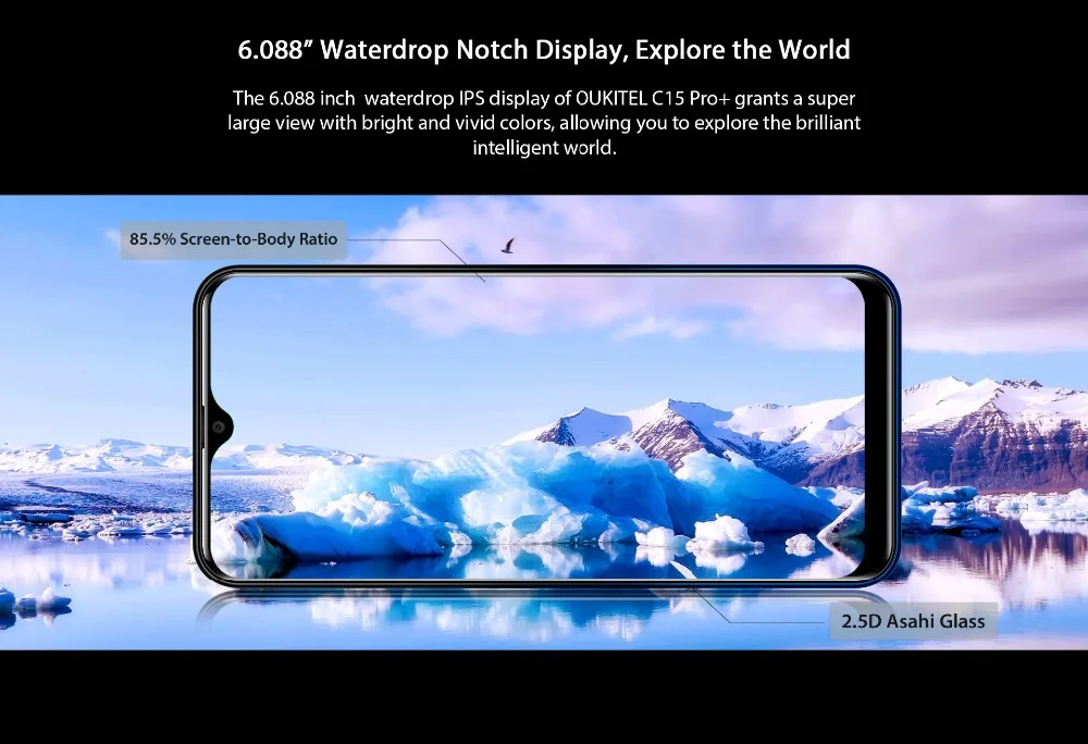 OUKITEL C15 Pro+ Android 9,0 6,088 ''19:9 Pie 3 ГБ 32 ГБ смартфон MT6761 водослива отпечатков пальцев лицо ID 5G WiFi 4G мобильный телефон