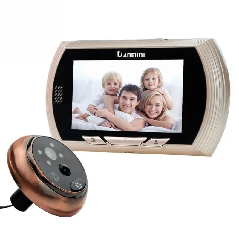 

Low Power No Plug Intelligent Remote Intercom Anti-theft Wireless Doorbell Home Security Visible TF Card support