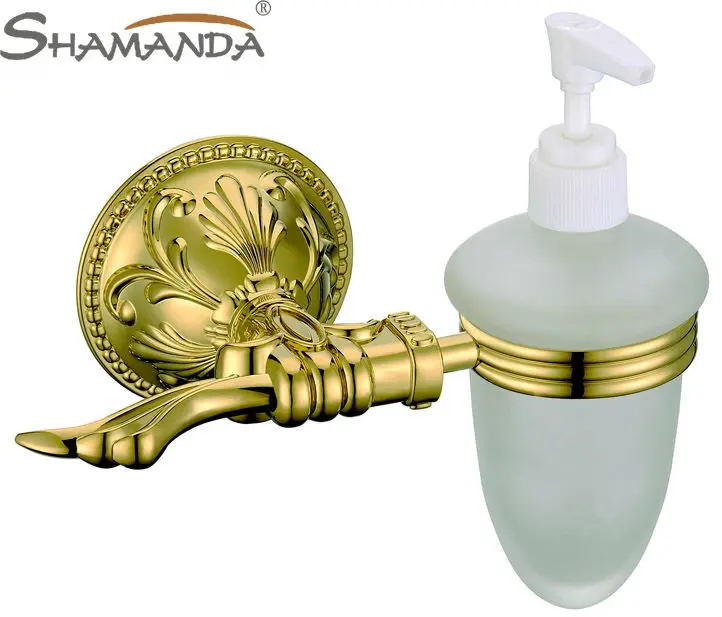Free shipping Brass Gold plating Soap Dispenser /Bathroom Accessories