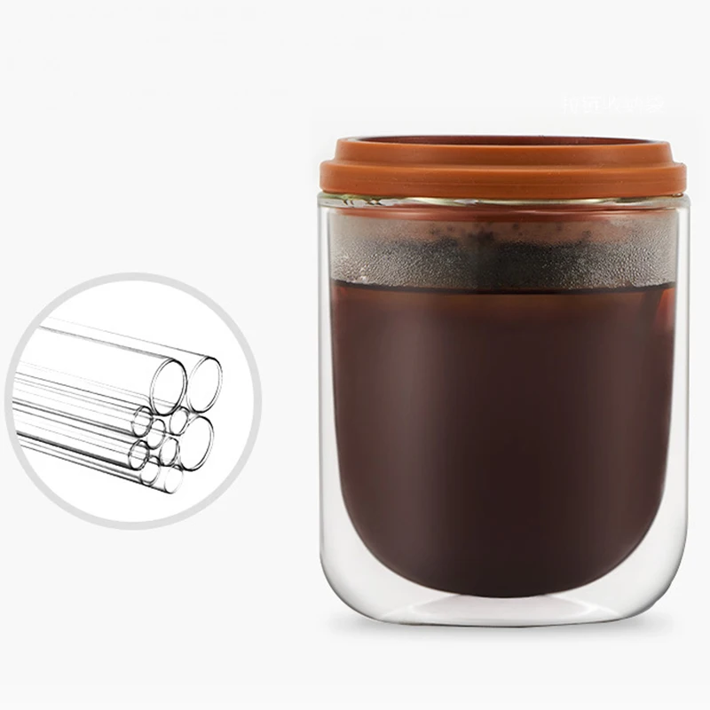 Мини Портативный капельный кофейник для варки кофе стеклянный горшок Бытовая эксклюзивная чашка Перколятор из нержавеющей стали нет необходимости фильтр