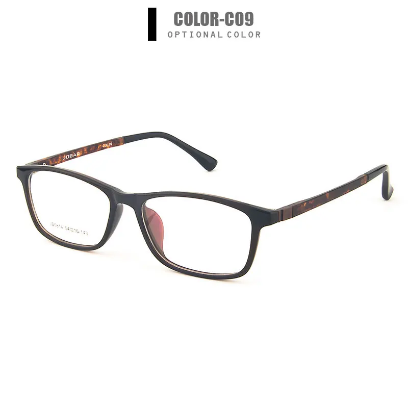 Gmei оптическая Ультралегкая пластиковая TR90 полная оправа для очков для мужчин и женщин, очки по рецепту, модные очки JB5814 - Цвет оправы: C09