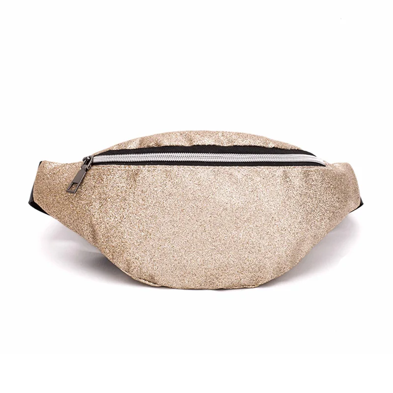 

Female Fashion bling bling Waist bag high quality Casual Colorful dazzling Waist Pack Bicycle Cycling Waterproof Money Belt