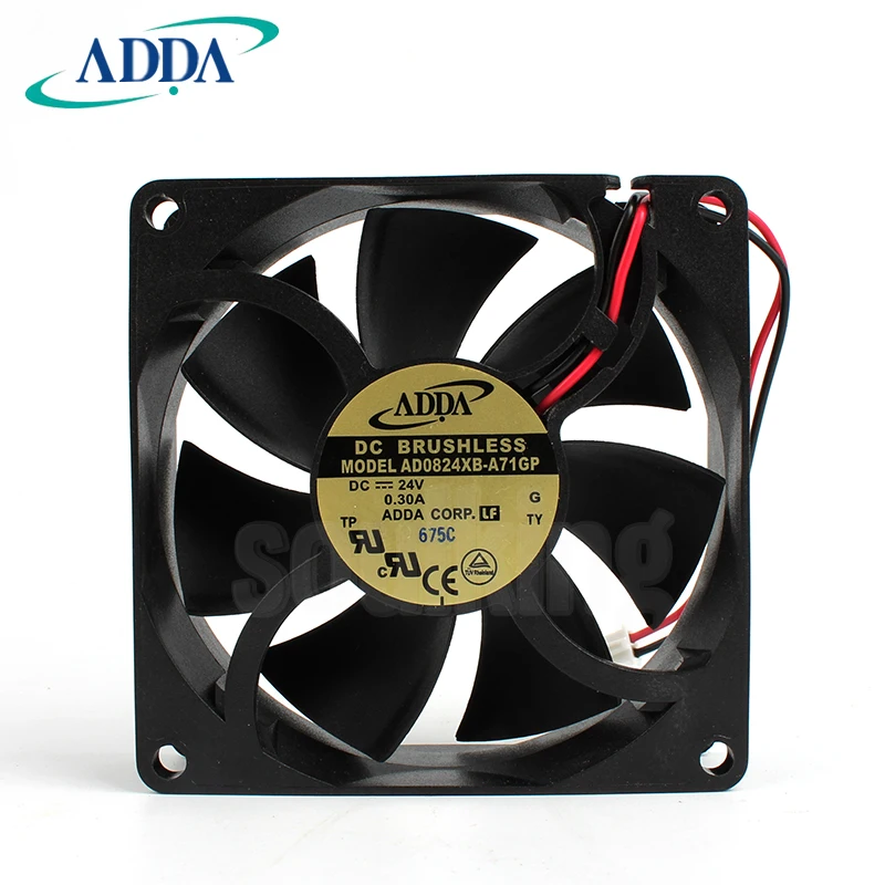 New Adda Ad0824xba71gp 8025 24v 0.30a Frequency Cooling Fan Pc
