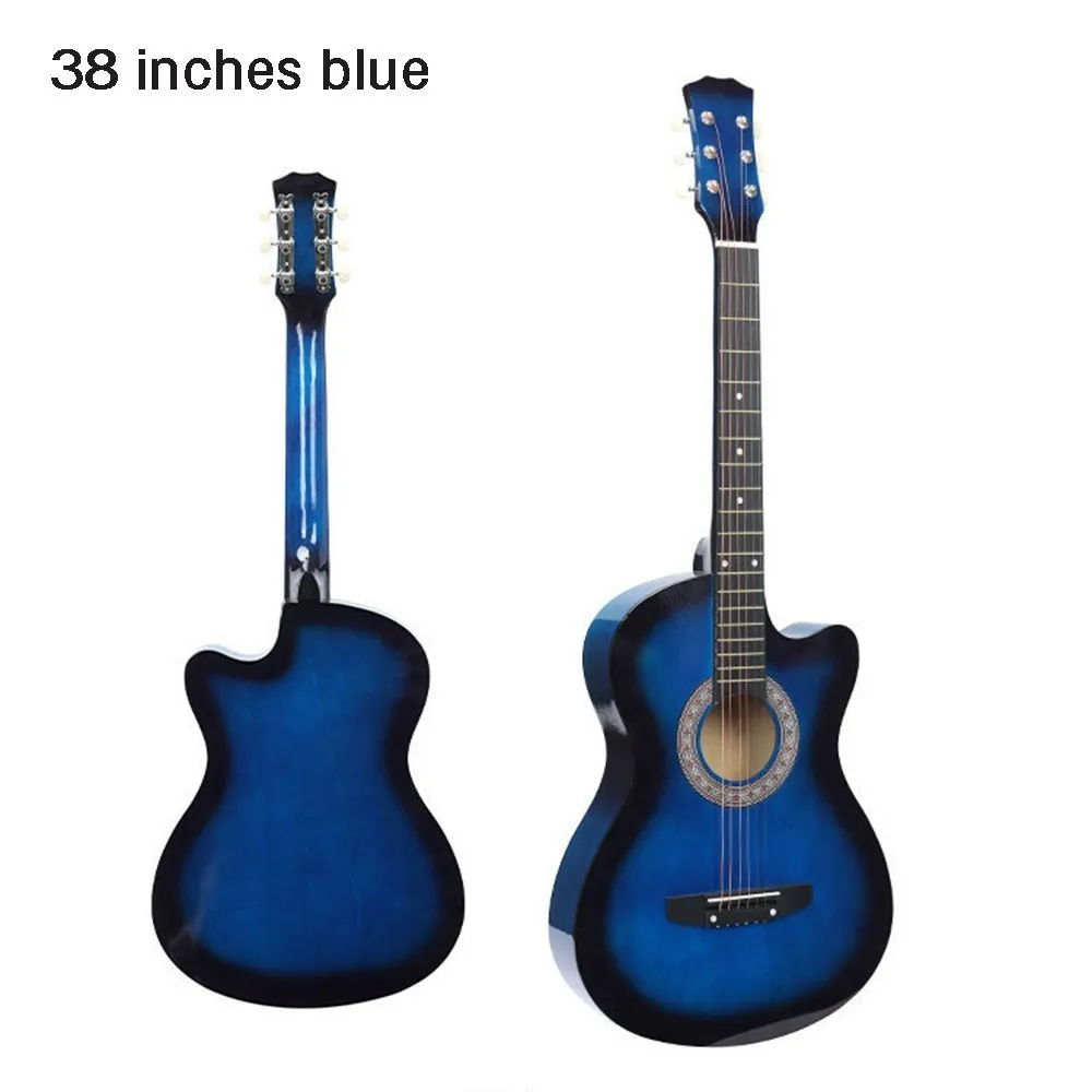 

38 Inch Missing Angle Ballad Wood Guitar Beginner Introduction Practice teclado midi Musical Instrument Acoustic WJ-JX7