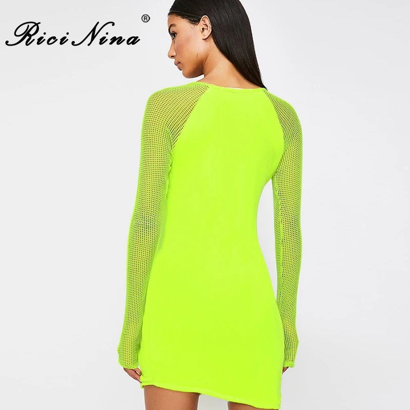RICININA Fashion Women Dresses Woman Fashion Deep V Neck Long Sleeve Mesh Hollow Out Autumn Winter Dress Casual Mini Party Dress RICININA Fashion Women Dresses Woman Fashion Deep V Neck Long Sleeve Mesh Hollow Out Autumn Winter Dress Casual Mini Party Dress