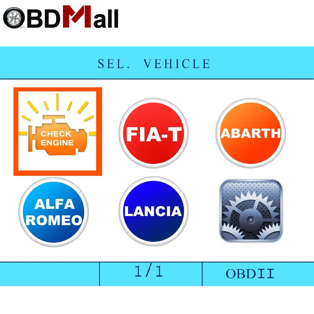 Оригинальный сканер Creator C508 OBDII/EOBD для FIAT/Alfa/Abrath/Lancia подушка безопасности/ABS