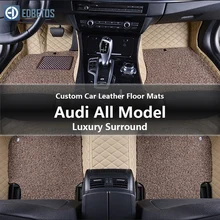Пользовательские автомобильные коврики для Audi все модели A1 A3 A4 A5 A6 A7 A8 Q3 Q5 Q7 RS4 RS5 RS6 S7 S8 TT RS SQ5 стайлинга автомобилей авто коврик