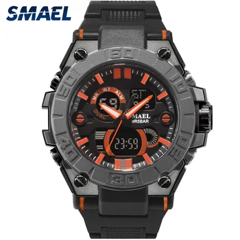 

Fashion Smael Top Analog Quartz Watch Men Military Sports Watches Mens Waterproof Shock Led Digital Wristwatch Relogio Masculino
