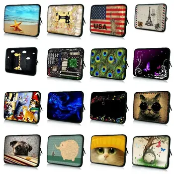 

Cute Pug Print Neoprene Laptop Bag Sleeve Notebook Case For 7 10.1 12 13.3 14" 15 15.4 15.6 inch Tablet For Samsung Asus HP Acer