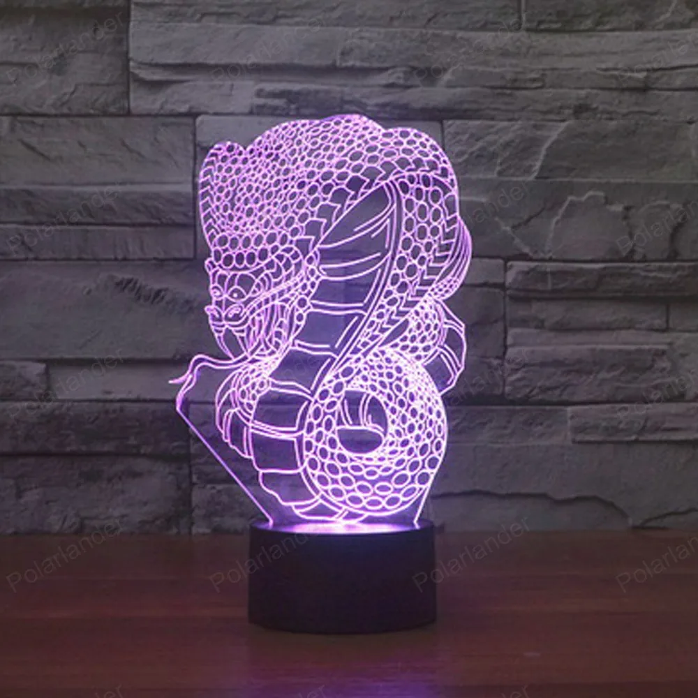 Action Figure 3D Bulb lights Color Changed USB Table Touch Lamp For Kids Gift Night Lightin
